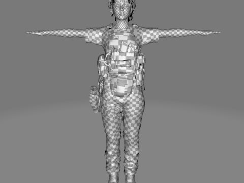 Nora - Realistic Woman In Melitirian Attire 3D Model