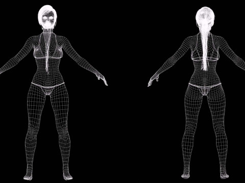 Clara - Realistic Woman In Survival Casual Outfit 3D Model