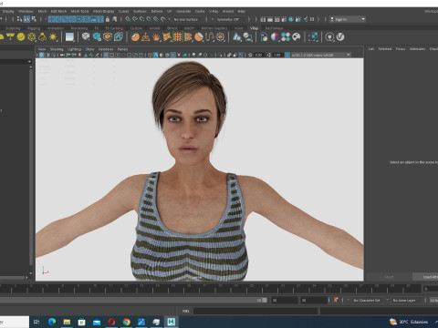 Clara - Realistic Woman In Survival Casual Outfit 3D Model