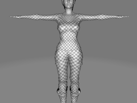 Clara - Realistic Woman In Survival Casual Outfit 3D Model