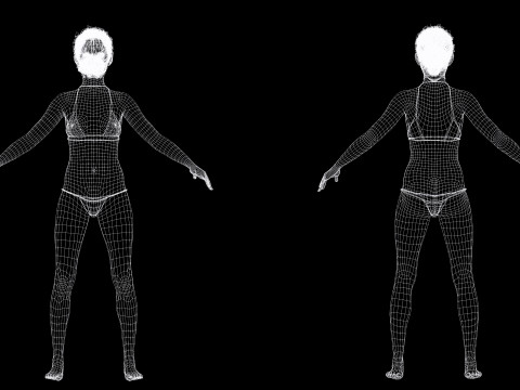 Dahlia - Realistic African American In Casual clothing Modelo 3D