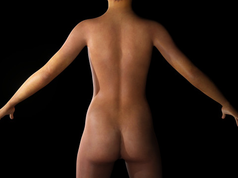 Dahlia - Realistic African American In Casual clothing Modelo 3D