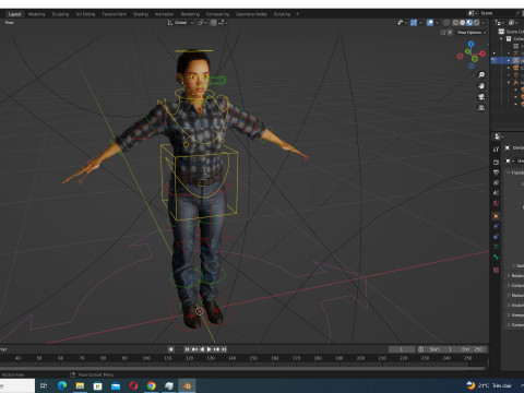 Dahlia - Realistic African American In Casual clothing Modelo 3D