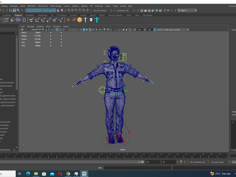 Dahlia - Realistic African American In Casual clothing Modelo 3D