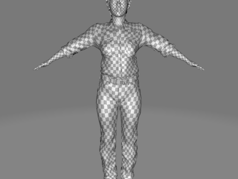 Dahlia - Realistic African American In Casual clothing Modelo 3D