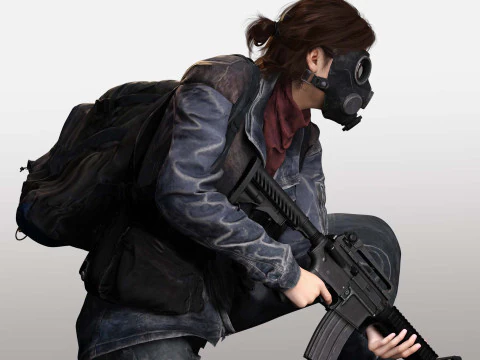 Stella In Civil War Clothing 3D Model