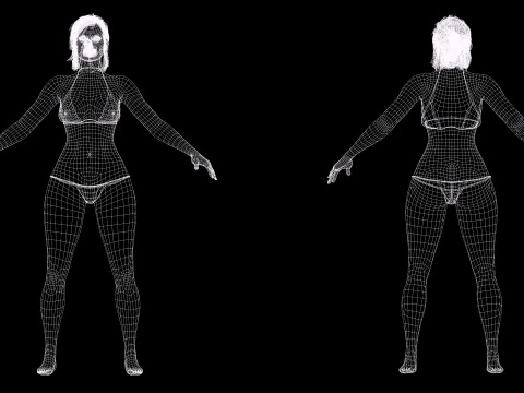Stella In Civil War Clothing 3D Model
