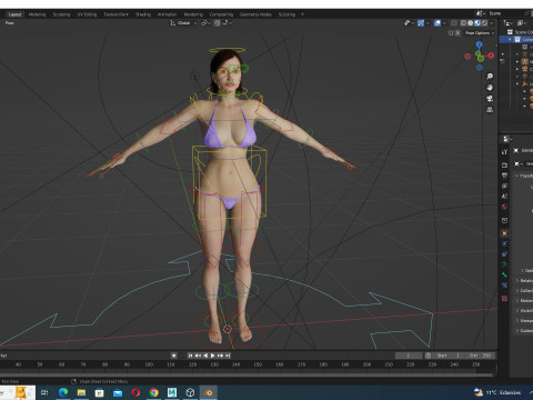 Stella In Civil War Clothing Model 3D