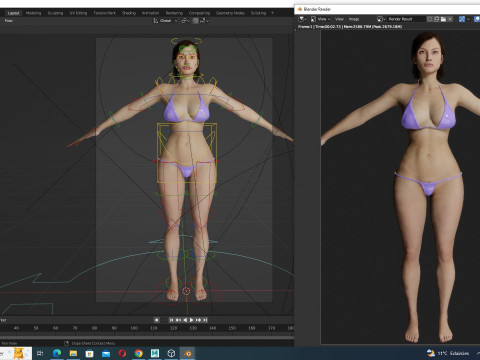 Stella In Civil War Clothing Model 3D