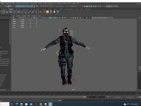 Stella In Civil War Clothing Model 3D