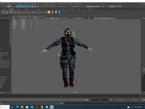 Stella In Civil War Clothing 3D Model