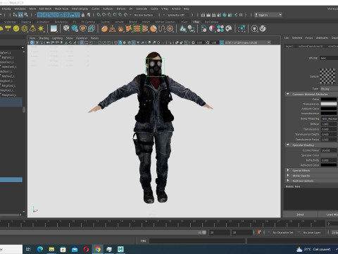 Stella In Civil War Clothing Model 3D