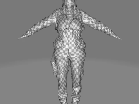 Stella In Civil War Clothing 3D Model