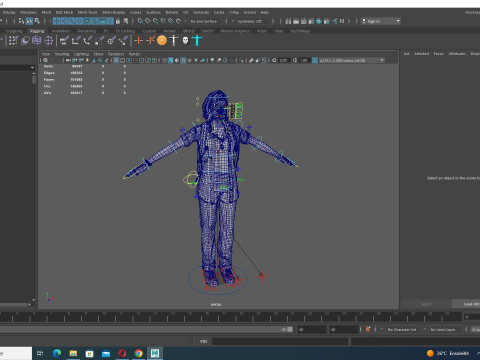 Ji eun- Asian Woman In Adventure Outfit 3D Modell