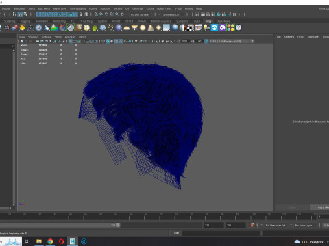 Realistic Female hair afro 3Dモデル