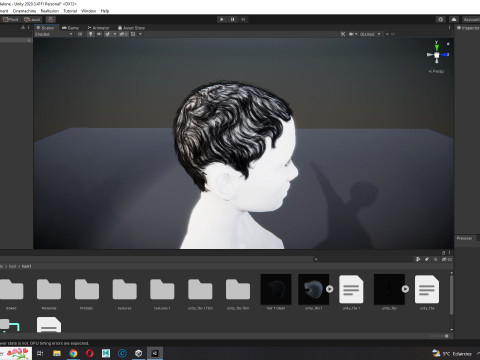 Realistic Female hair afro 3Dモデル