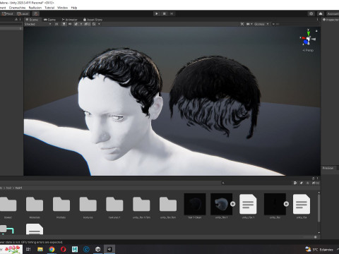 Realistic Female hair afro 3Dモデル