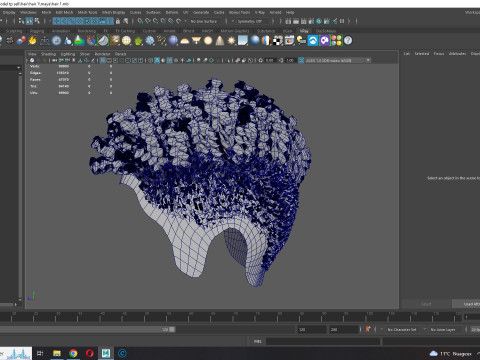 Hair Afro Short Female 3D Model
