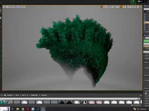 Hair Afro Short Female 3D Model