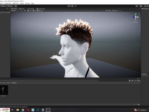 Hair Afro Short Female 3D Model