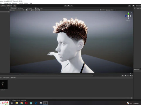 Hair Afro Short Female 3D Model