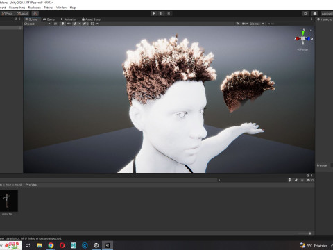 Hair Afro Short Female 3D Model