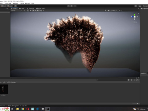 Hair Afro Short Female 3D Model
