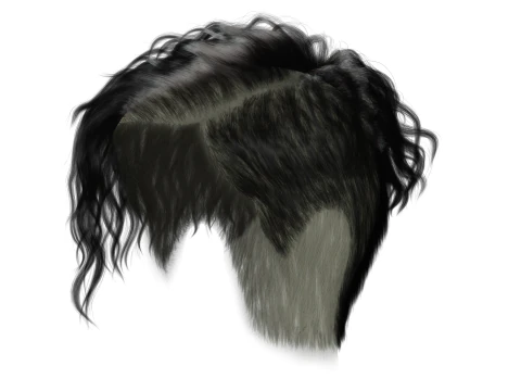 Realistic Female hair cyberpunk ready 3D Model