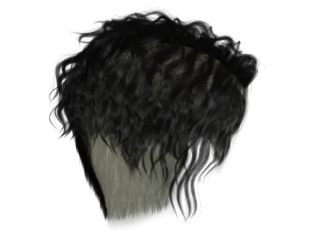 Realistic Female hair cyberpunk ready 3D Model