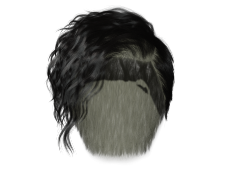 Realistic Female hair cyberpunk ready 3D 모델