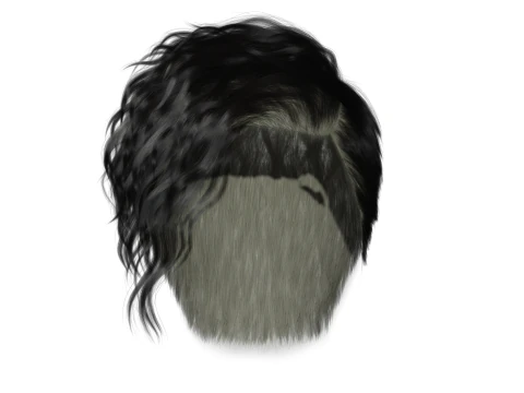 Realistic Female hair cyberpunk ready 3D Model