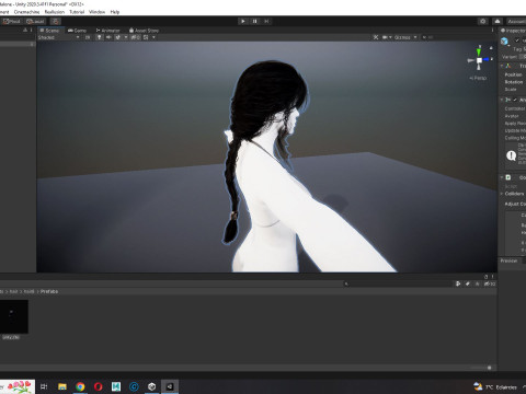 Realistic Female hair braid 3D Модель
