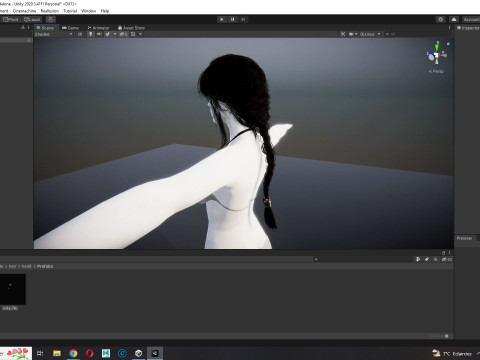 Realistic Female hair braid 3D Модель