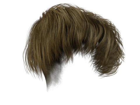 Realistic Female hair short 3D Model