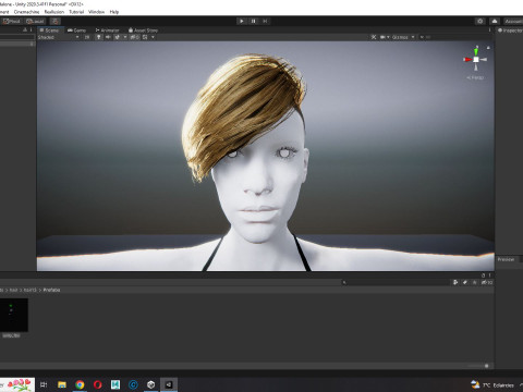 Realistic Female hair short 3D 模型