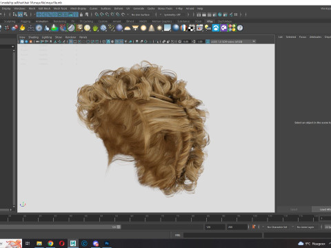 Realistic Female hair modern 3D 模型