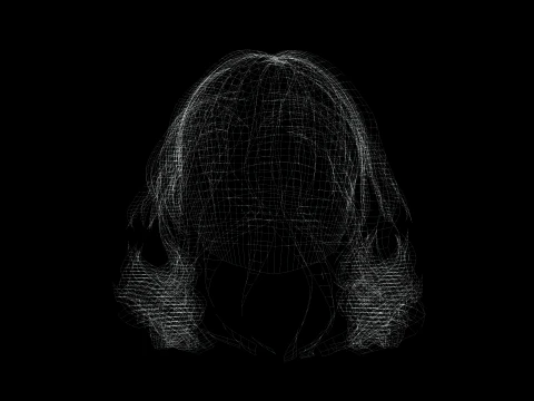Realistic Female short hair 3D Model