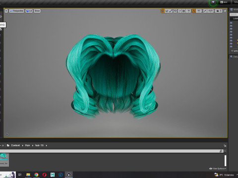 Realistic Female short hair 3D 모델