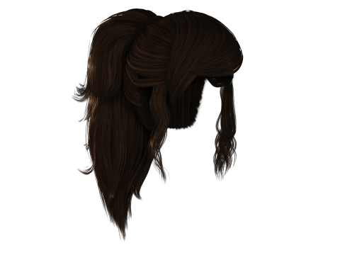 Realistic Female hair band 3D Model