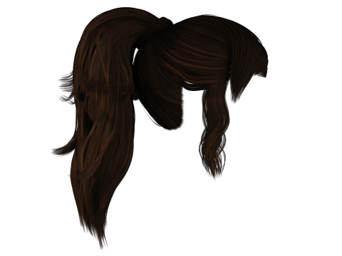 Realistic Female hair band 3D Model