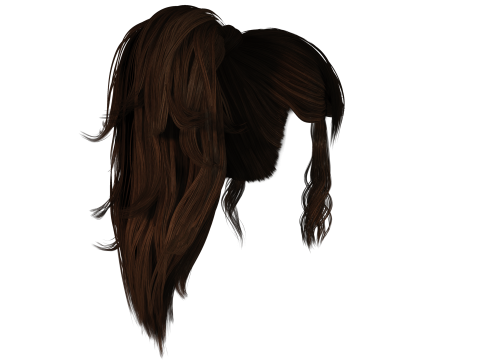 Realistic Female hair band 3D Model