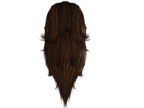 Realistic Female hair band 3D Model