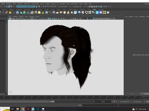 Realistic Female hair band 3D Model