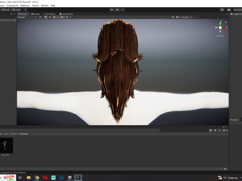 Realistic Female hair band 3D Model