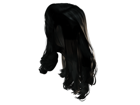 Realistic long hair female 3D मॉडल