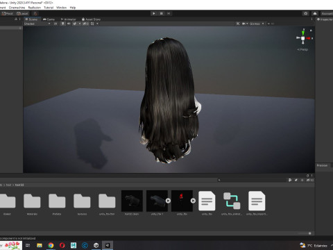 Realistic long hair female 3D मॉडल