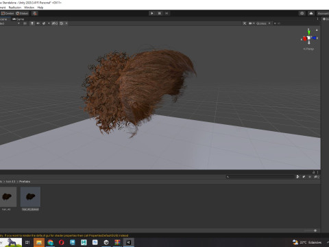 Realistic Curly Ponytail Hair 3D 모델