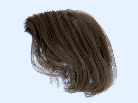 Female Short Bob Hair 3D मॉडल