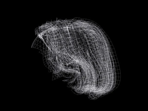 Cheveux courts f&eacute;minins Modèle 3D