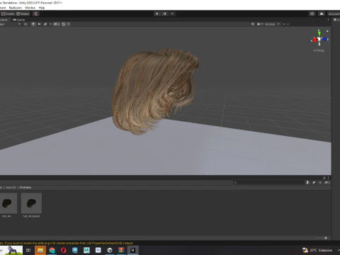 Cheveux courts f&eacute;minins Modèle 3D